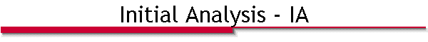 Initial Analysis - IA